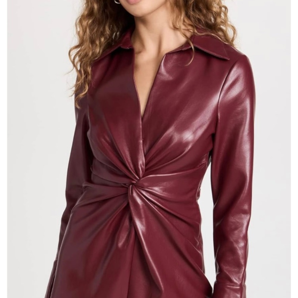 Cinq à Sept Faux Leather Mckenna Dress